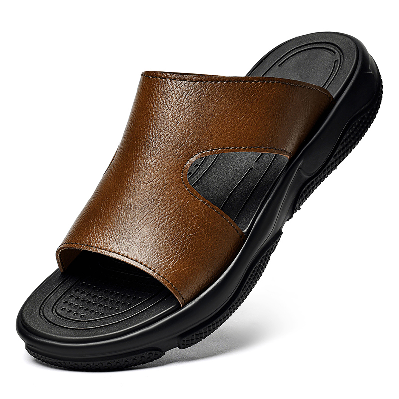 Men'S Shoes Dockers - Herren-Slipper aus Leder, rutschfeste, dicke Sohle,