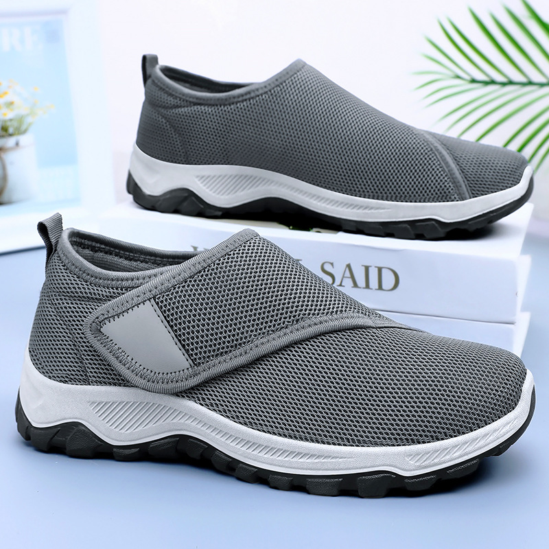 Men'S Shoes With Velcro - 2026 Neue Sommer-Herrenschuhe aus Mesh, Modische