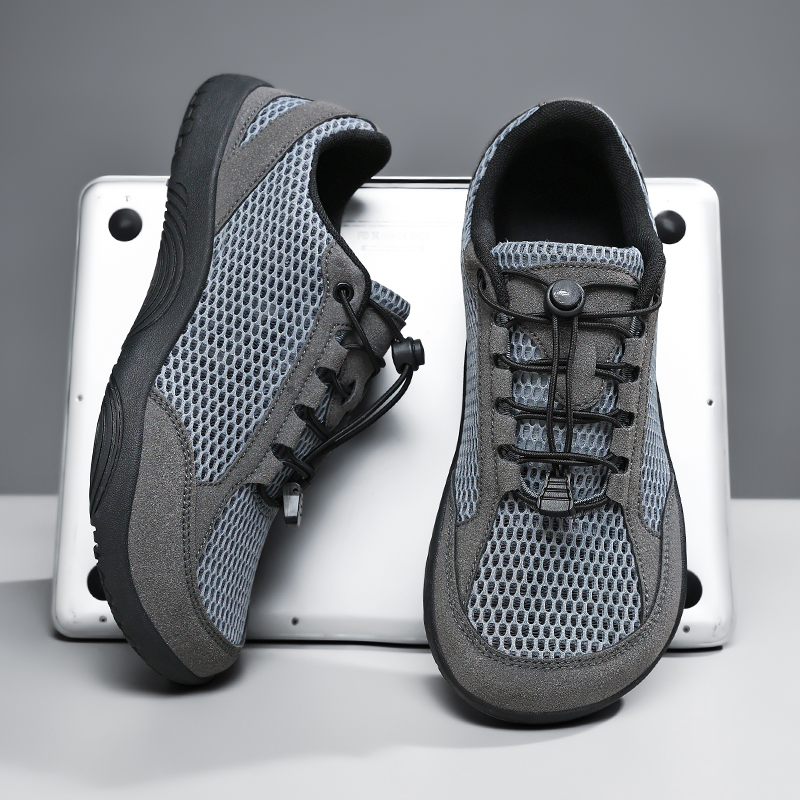 Men'S Shoes With Wide Toe Box - Sommerliche Herren-Sneaker mit breiter Zehenbox, minimalistische