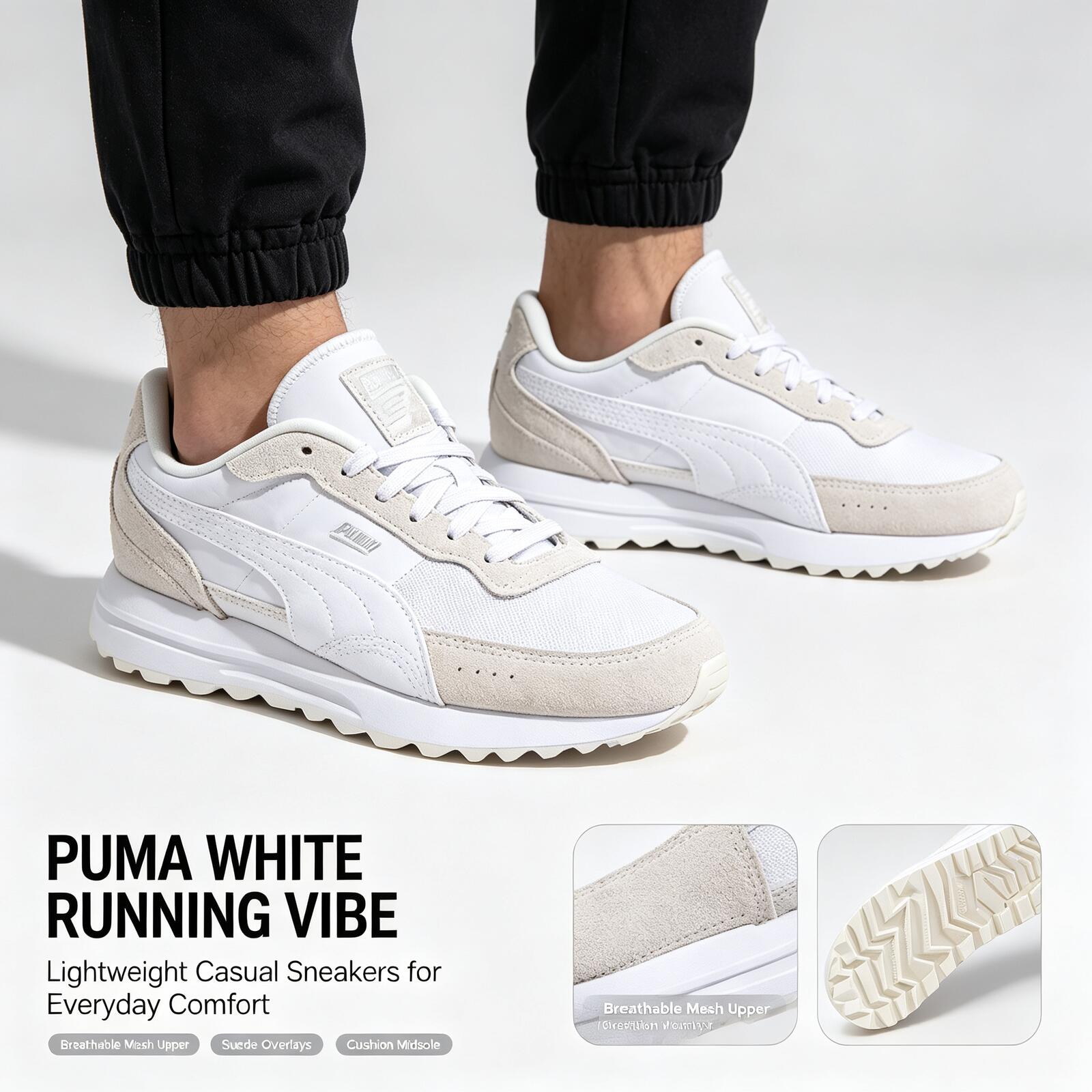 Men'S Shoes Puma Sneakers - Neue heiße Puma weiße leichte Laufschuhe