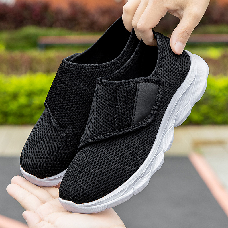 Men'S Shoes With Velcro - Männer Orthopädie Breite Füße Geschwollenes Gehen