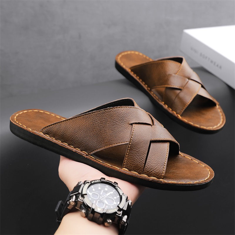 Men'S Shoes Dockers - Echtes Leder Herren Casual Sandalen Sommer