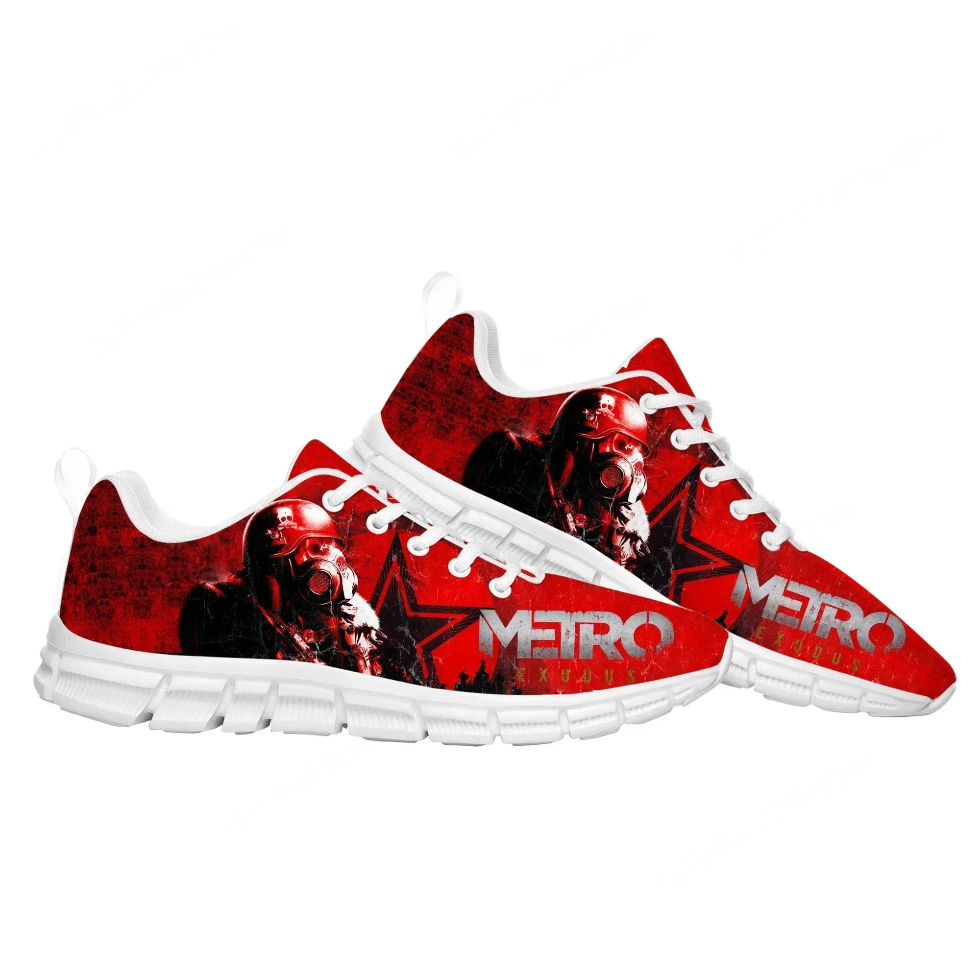 Men Shoes Metro - Metro Exodus Sports Custom Shoes Cartoon