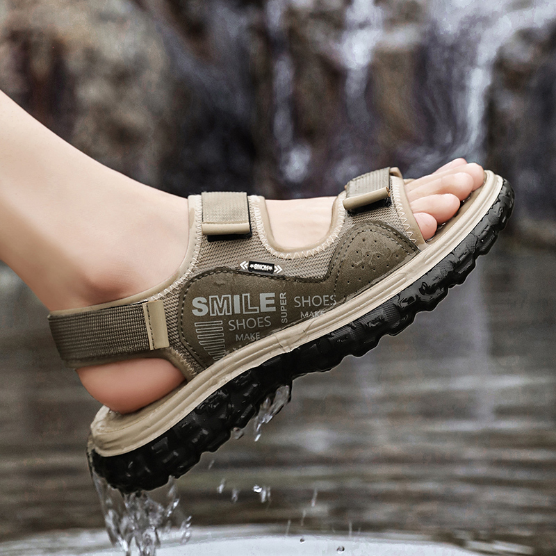 Men'S Shoes With Velcro - Herren-Sandalen 2026 – Neue Sommer-Outdoor-Strandschuhe mit