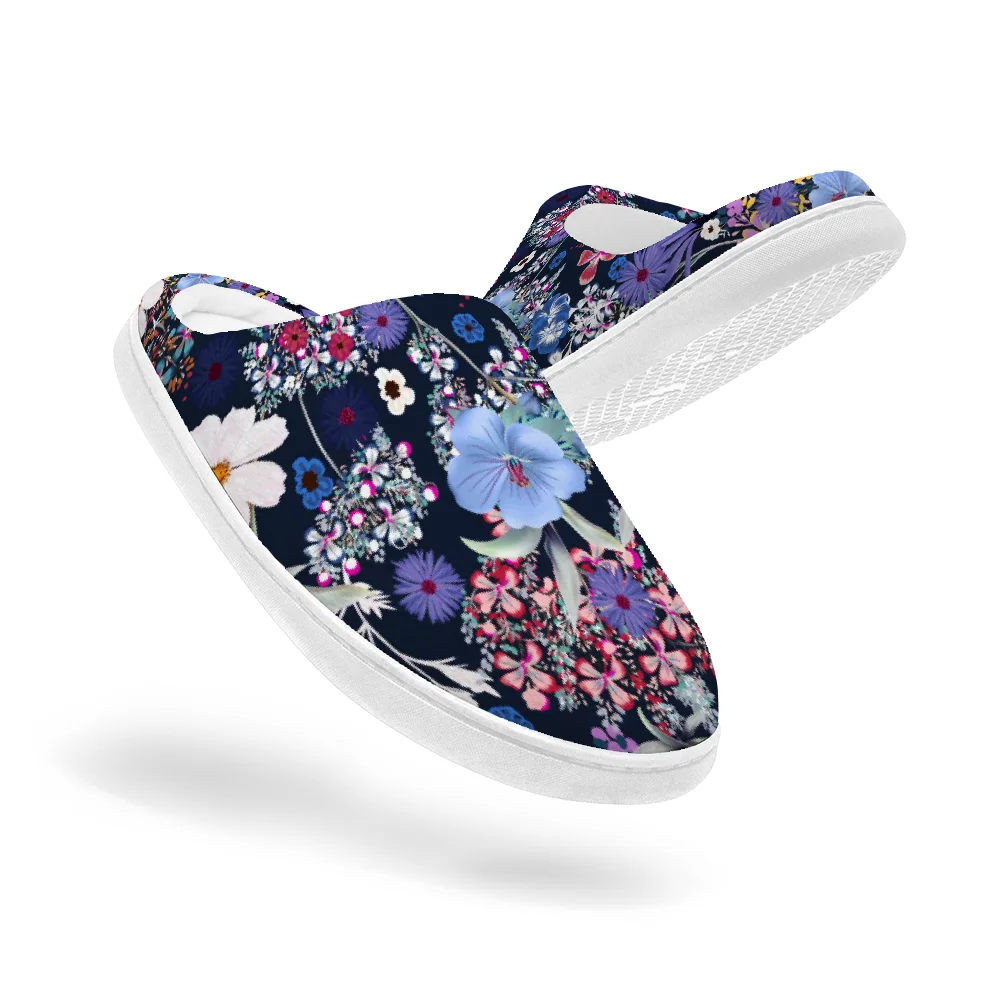 Men Shoes Classic - Klassische Baumwoll-Hausschuhe mit Blumenmuster, hochwertige, warme