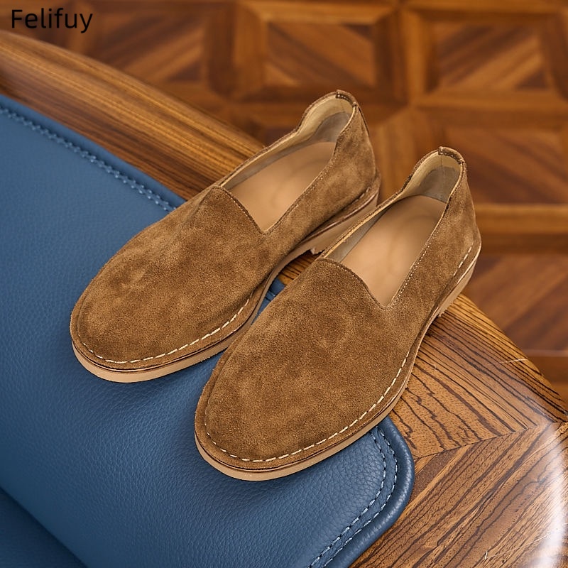 Men Shoes Elegant - Herren-Loafer aus Kuhwildleder, luxuriöse Freizeitschuhe aus