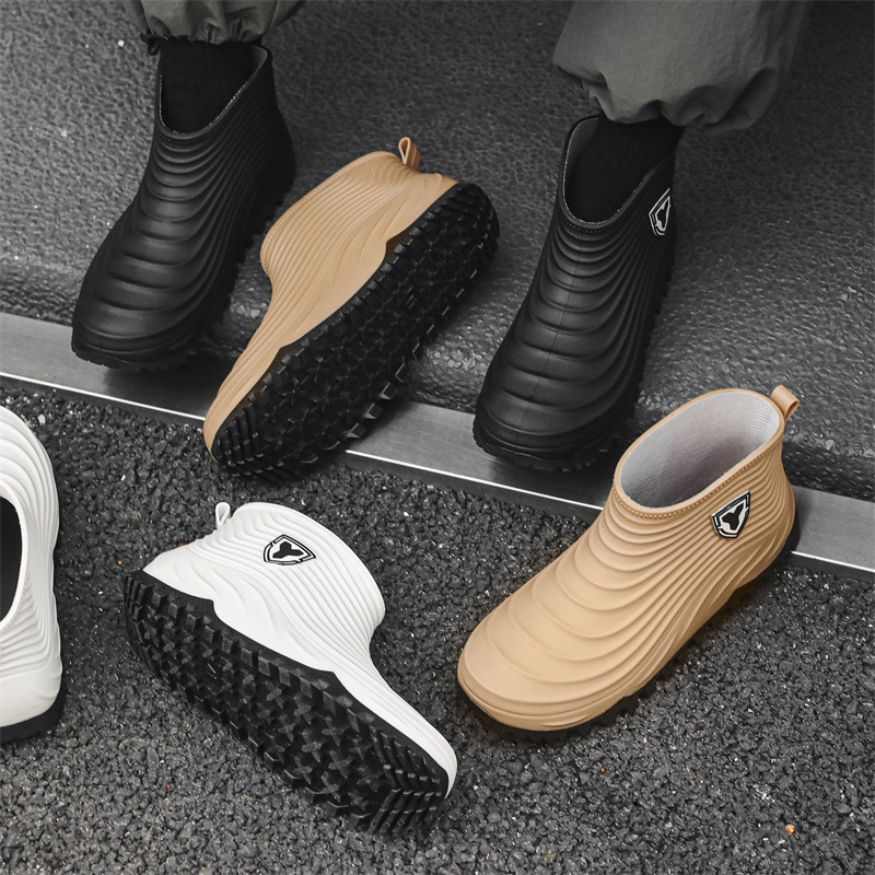 Men'S Shoes Water Resistant - Männer Regen Schuhe Mode Wasserdichte Rutschfeste