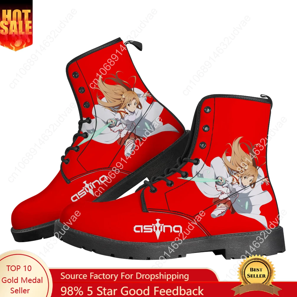 Men Shoes Online - Sword Art Online Asuna Stiefel Herren