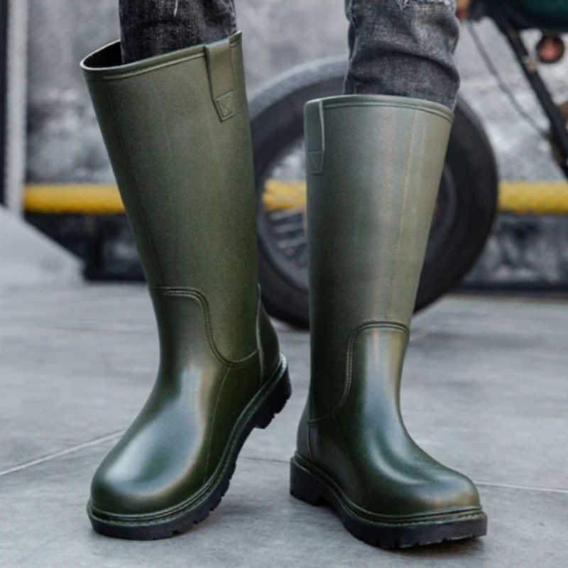 Men'S Shoes Water Resistant - Regens tiefel für Männer Kaugummi Angeln