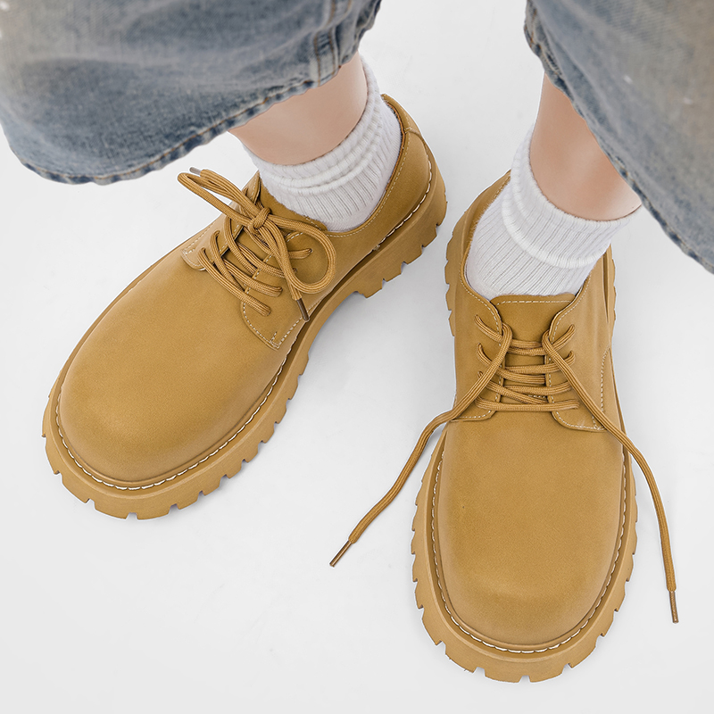 Men Shoes Classic - Herren Frühling Herbst Dickbesohlte Rhabarber-Schuhe Atmungsaktive