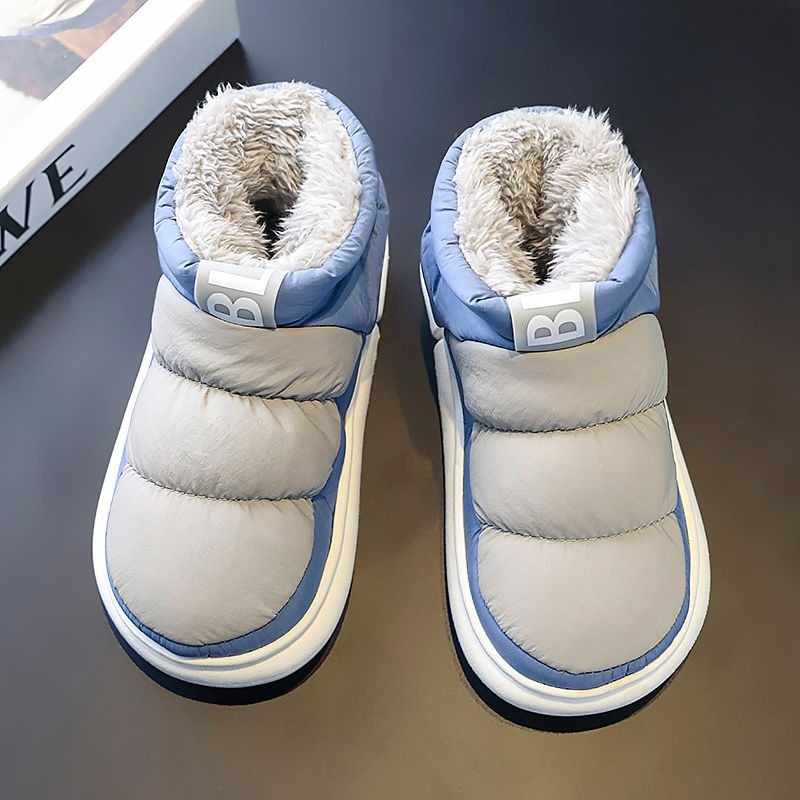 Men Shoes Online - Herren-Winter-Schneestiefel, mit Fleece gefüttert, verdicktes Schaffell,