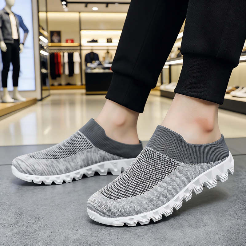 Men'S Shoes Half Cut - Neue Modische Lässige Halbhohe Atmungsaktive Bequeme