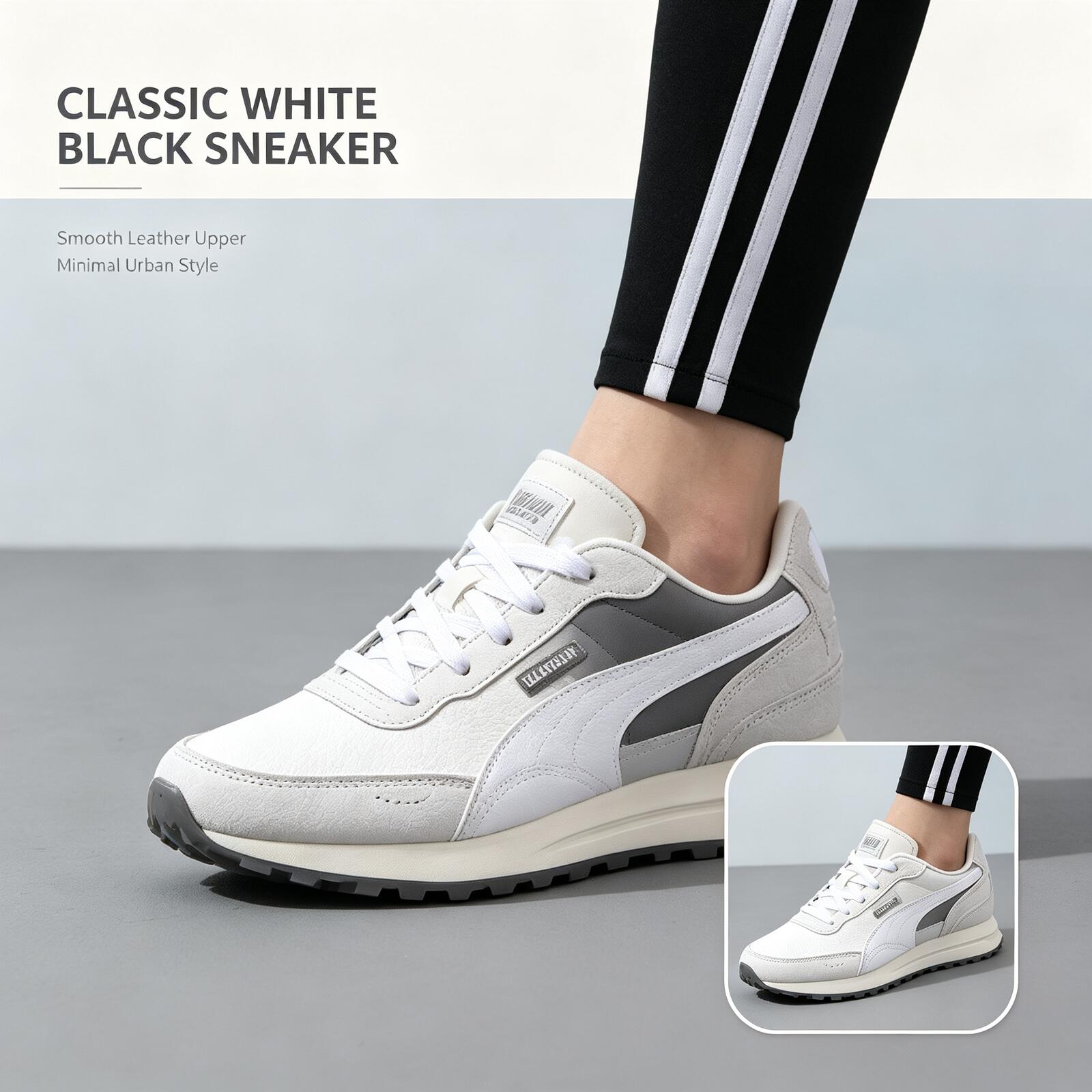 Men'S Shoes Puma Sneakers - PUMA Herren-Sneaker in Weiß und Schwarz,