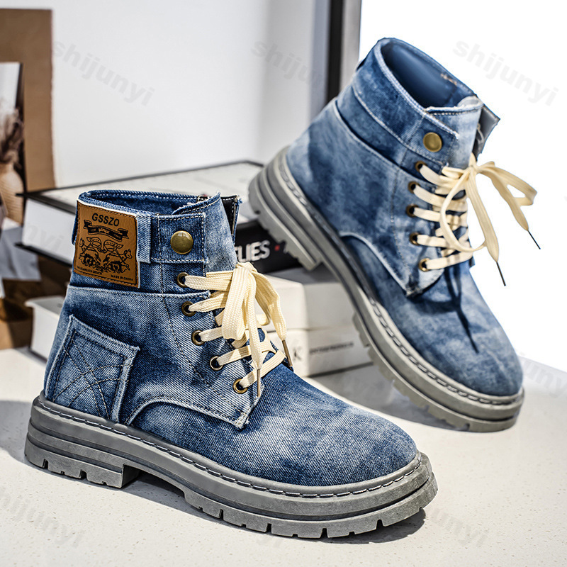 Men'S Shoes Low Top - Männer Retro Leinwand Stiefel 2025, Trendy