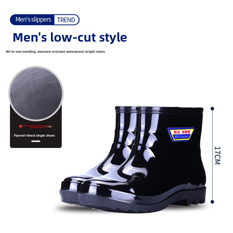 Men'S Shoes Water Resistant - Herren Verstärkte Wasserdichte Gummistiefel Rutschfest Verschleißfest