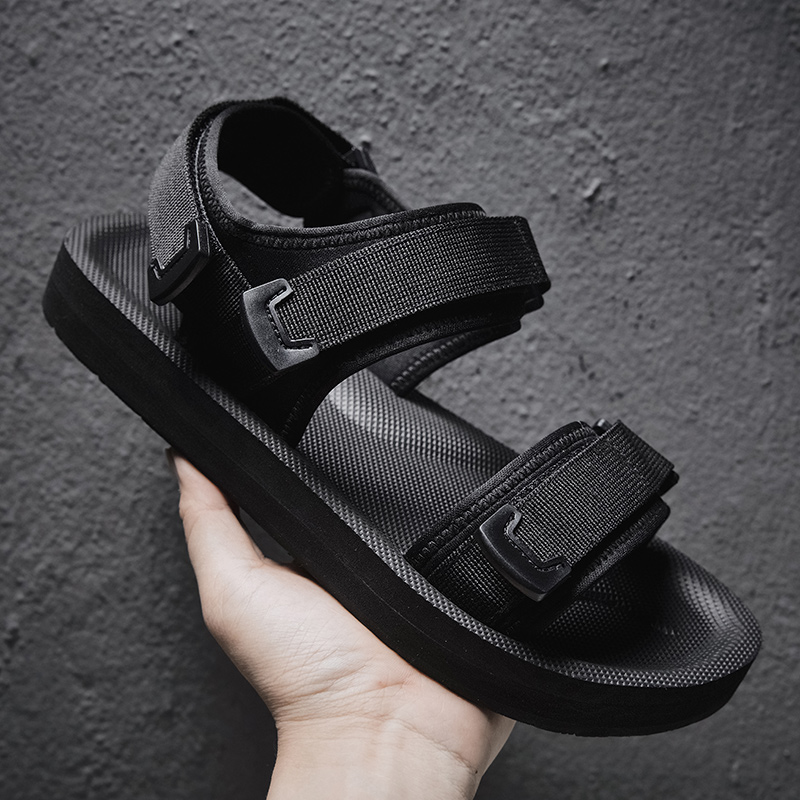 Verstellbare flache Sandalen f – Men'S Shoes With Velcro Bewertung und Preis