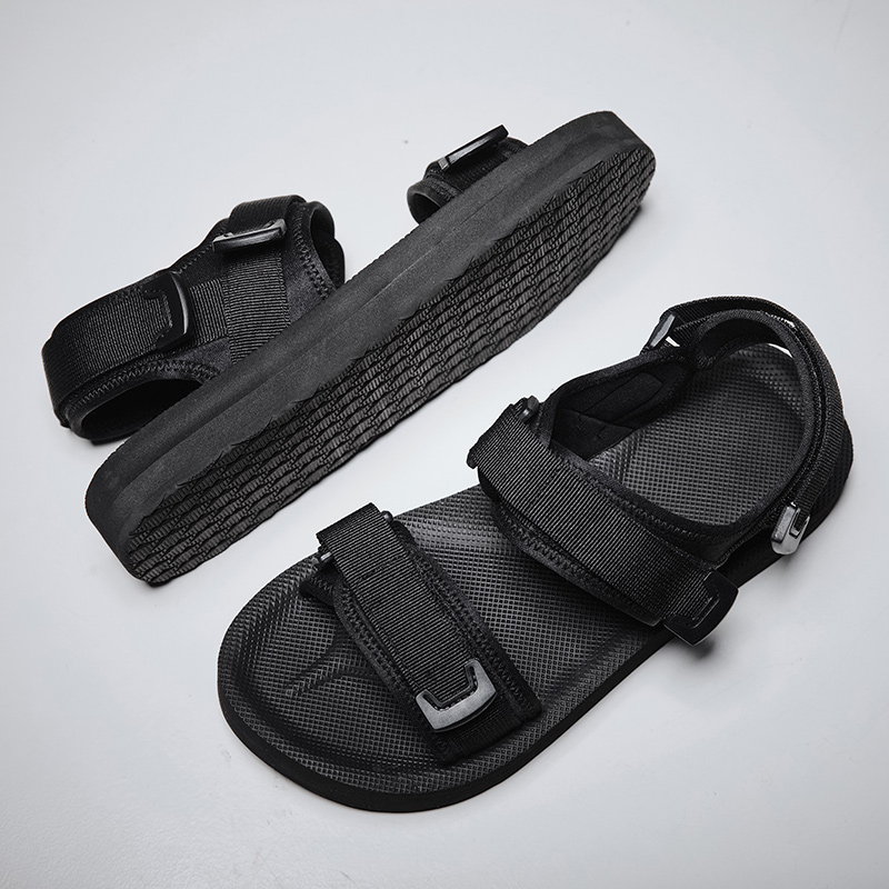 Verstellbare flache Sandalen f – Men'S Shoes With Velcro Bewertung und Preis
