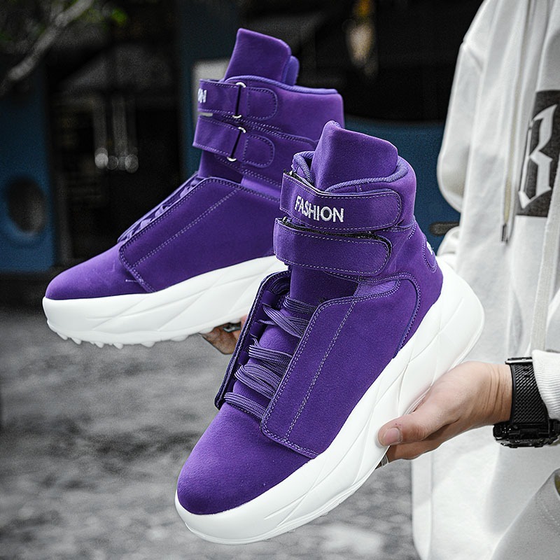 2026 Lila High-Top Sneakers fü – Men'S Shoes With Velcro Bewertung und Preis