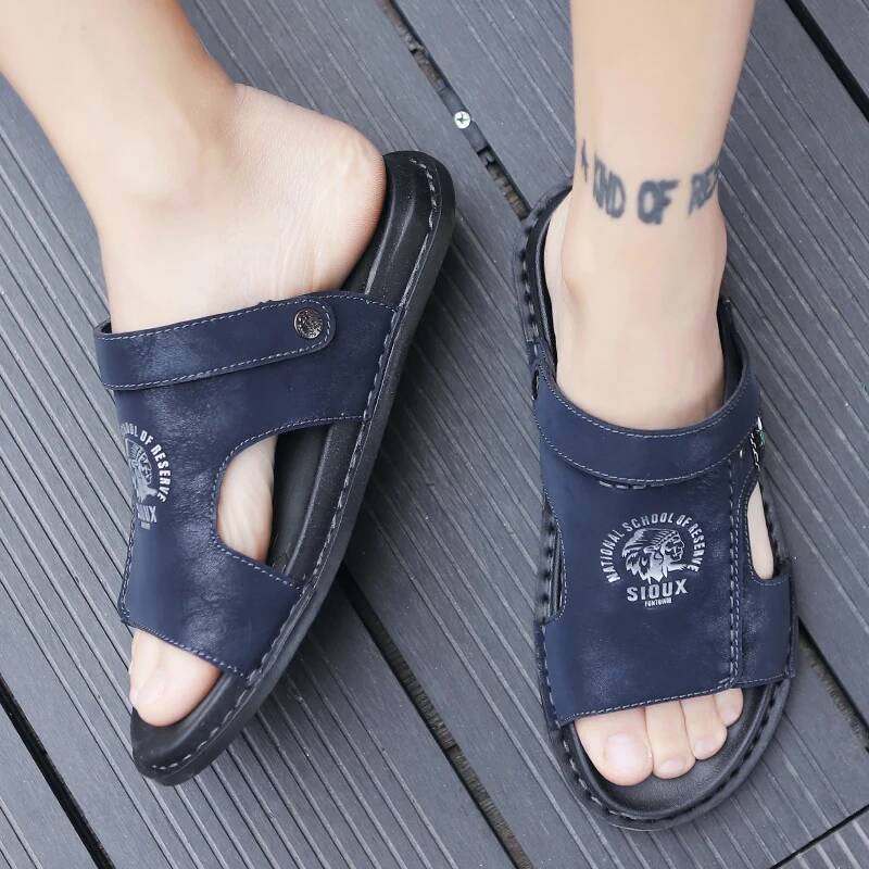 Herren-Sommer-Ledersandalen, k – Men Shoes Classic Bewertung und Preis