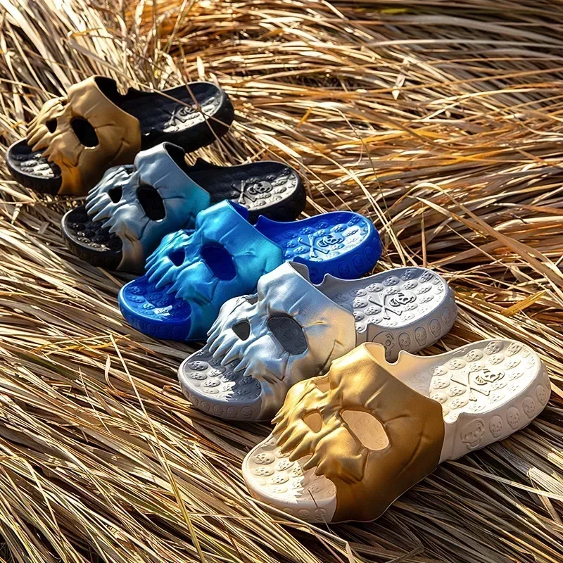 Sommer Männer Schädel Slipper  – Men'S Shoes Cloud Bewertung und Preis
